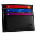 RFID Card Holder Wallet for Men | Ultra-Slim Card Wallet | 6 Credit Card Holders + Multipurpose Pocket | Premium Cow V.T Leather Card Sleeve with Taffeta Lining | Black